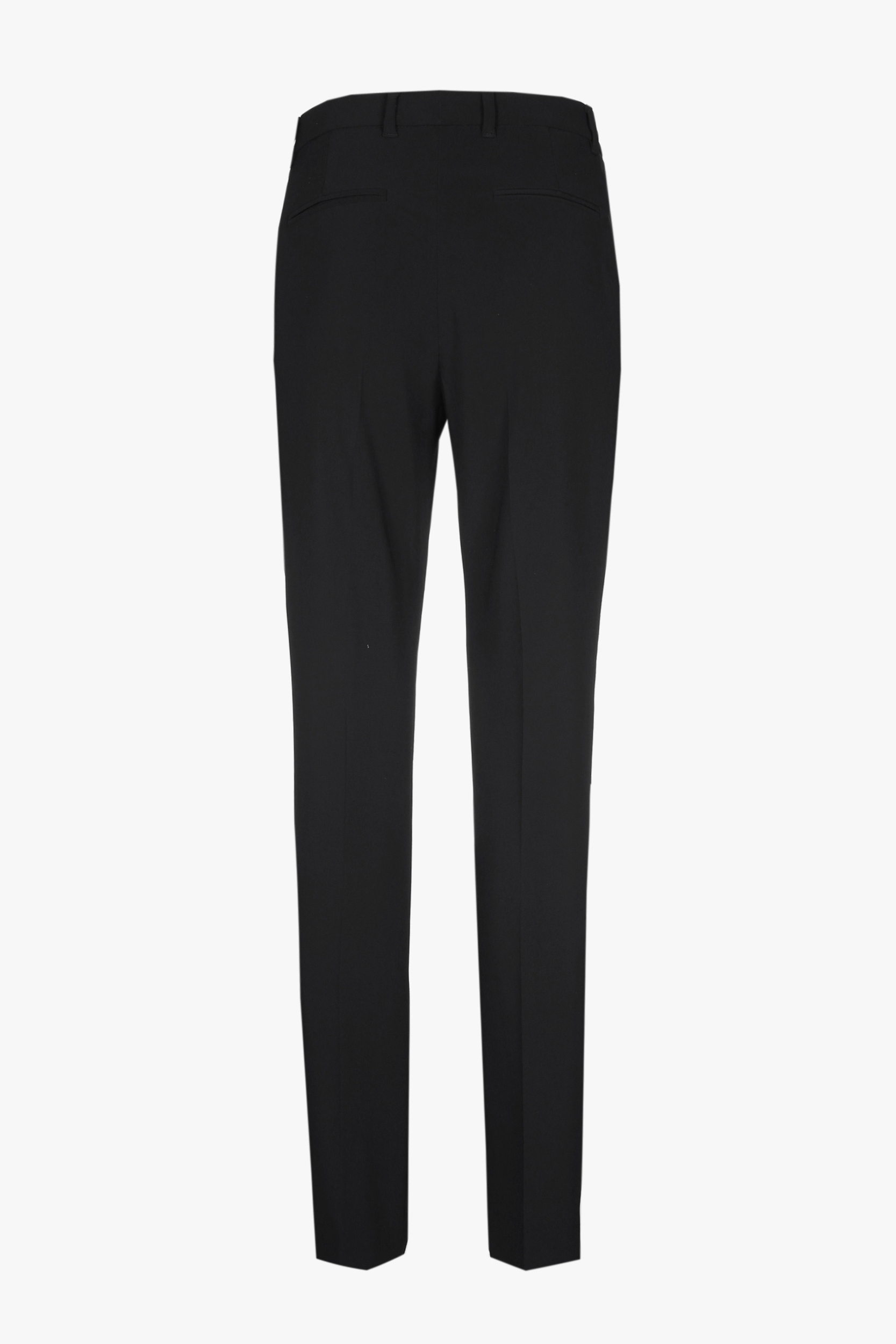 Schwarze, knitterfreie Chino Hose