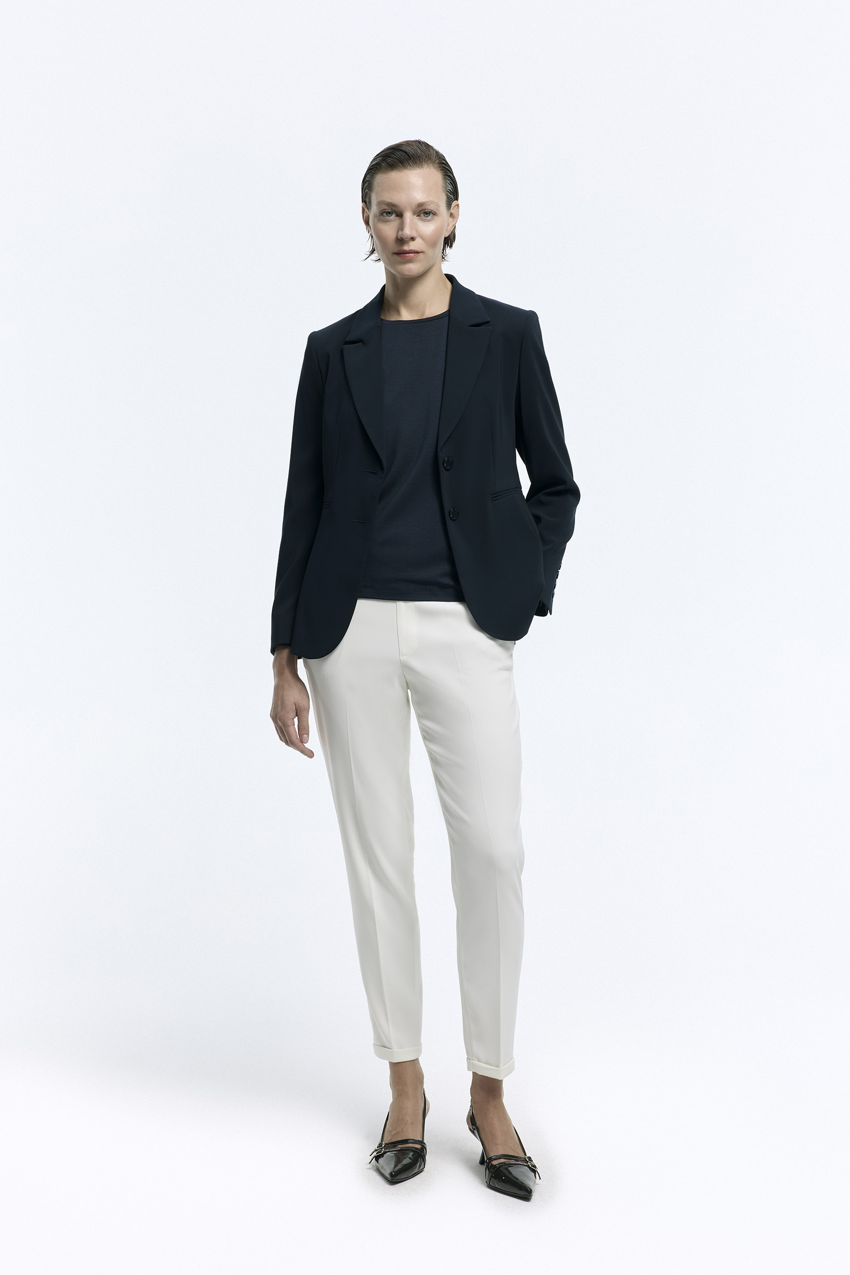 Elegante weiße Hosen