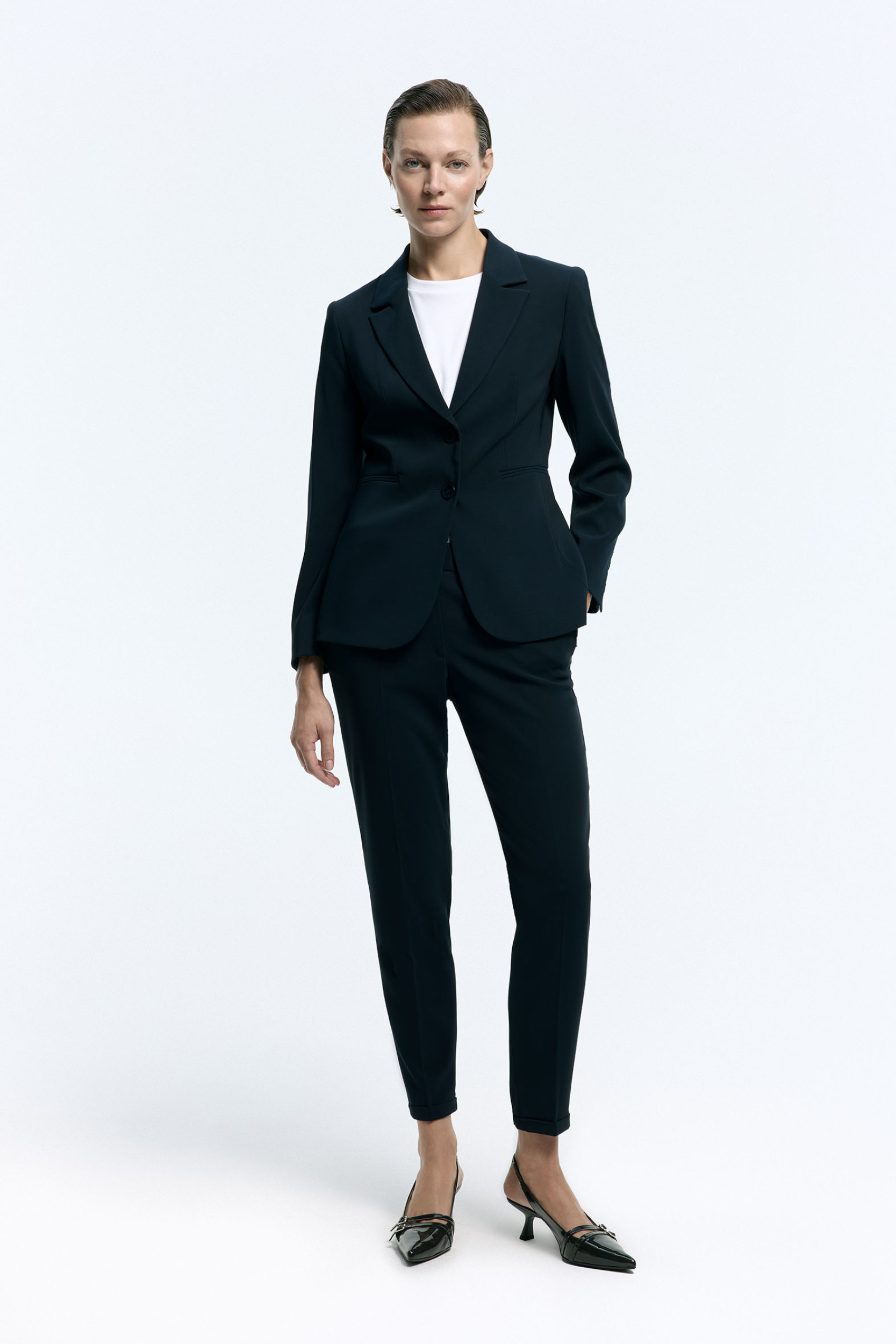 Pantalon bleu marine habillé