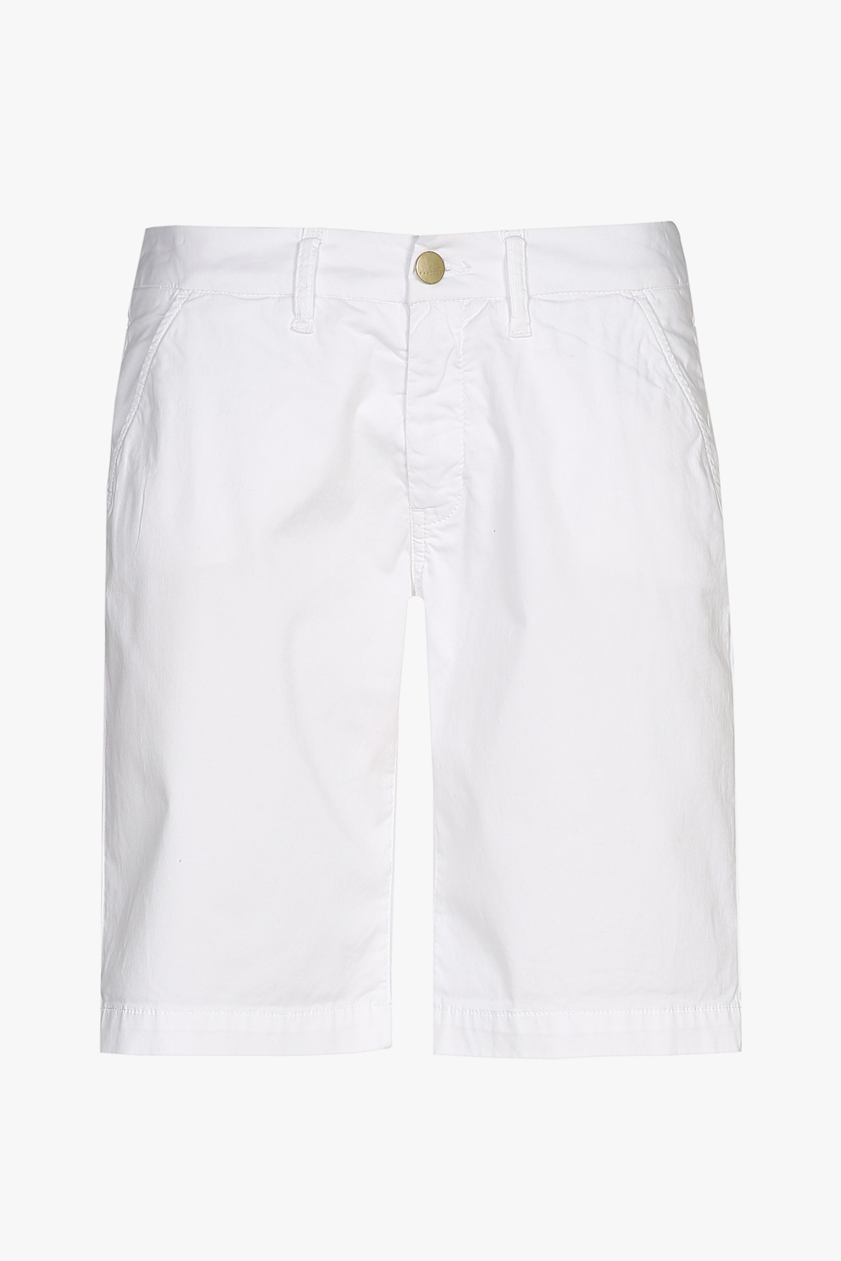 Weiße Shorts mit Stretch