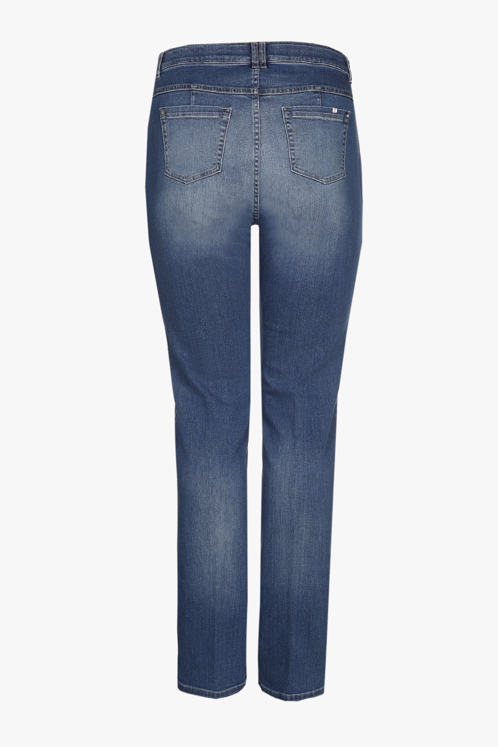 Blauwe slim fit jeans broek