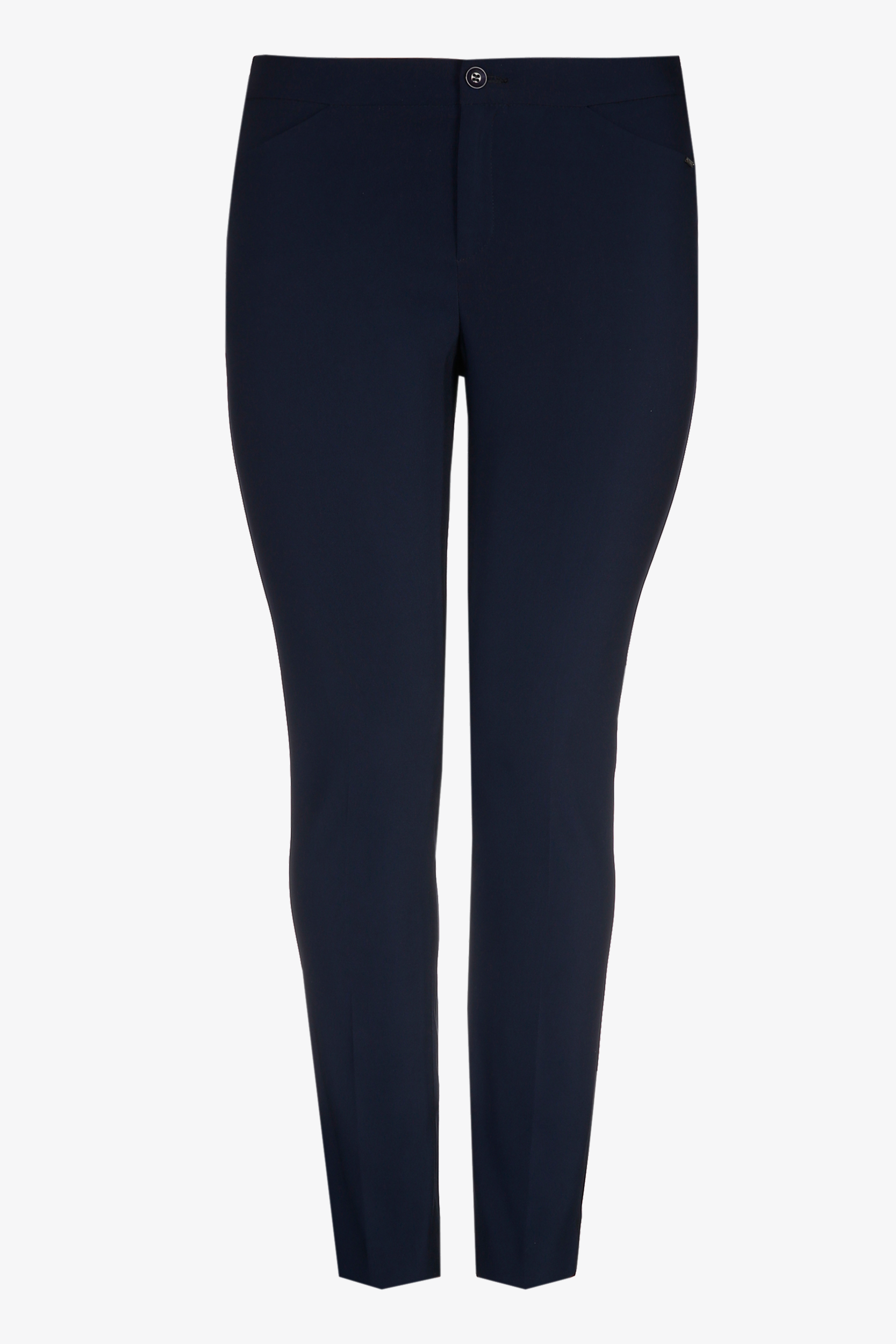 Navyblauwe slim fit broek