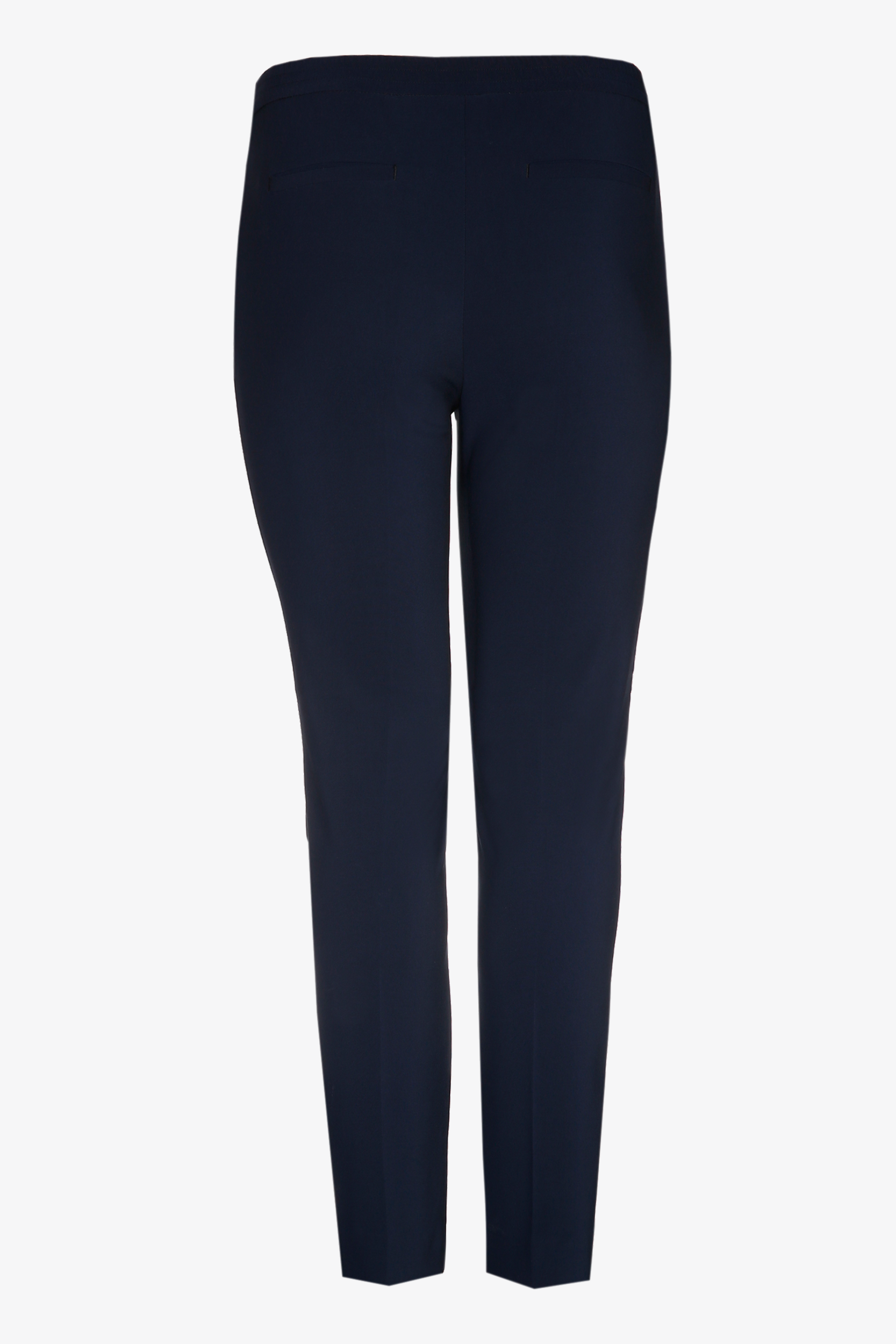Navyblauwe slim fit broek