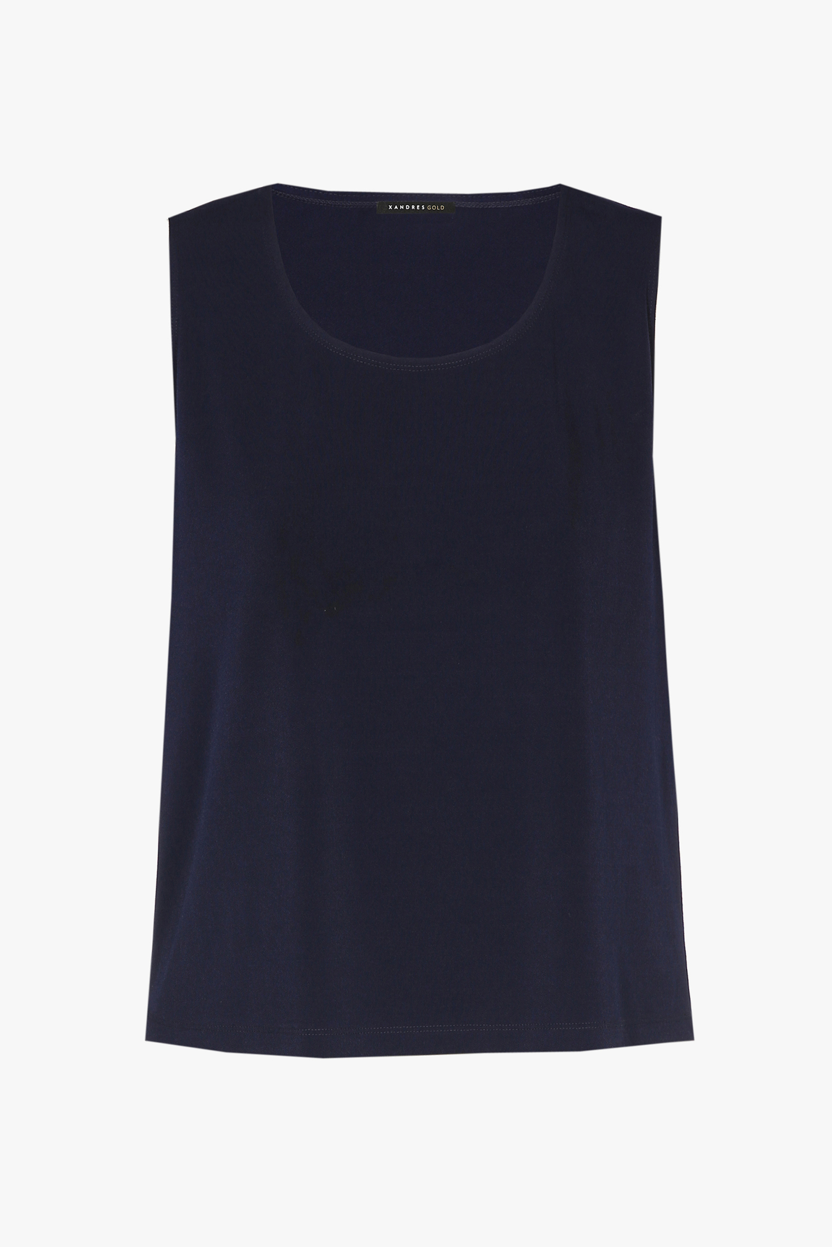 Navyblaues ärmelloses Top