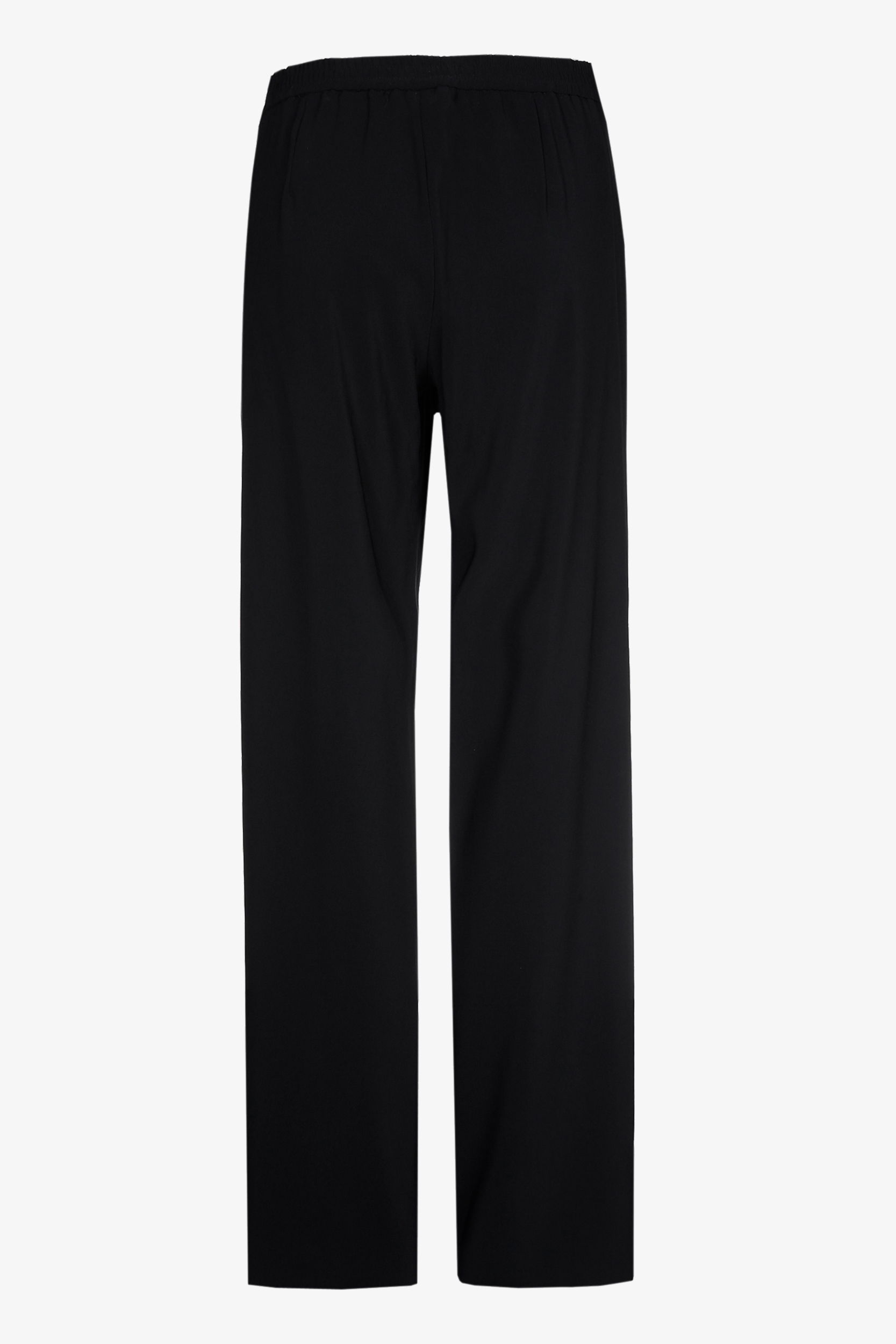 Black loose-fitting trousers