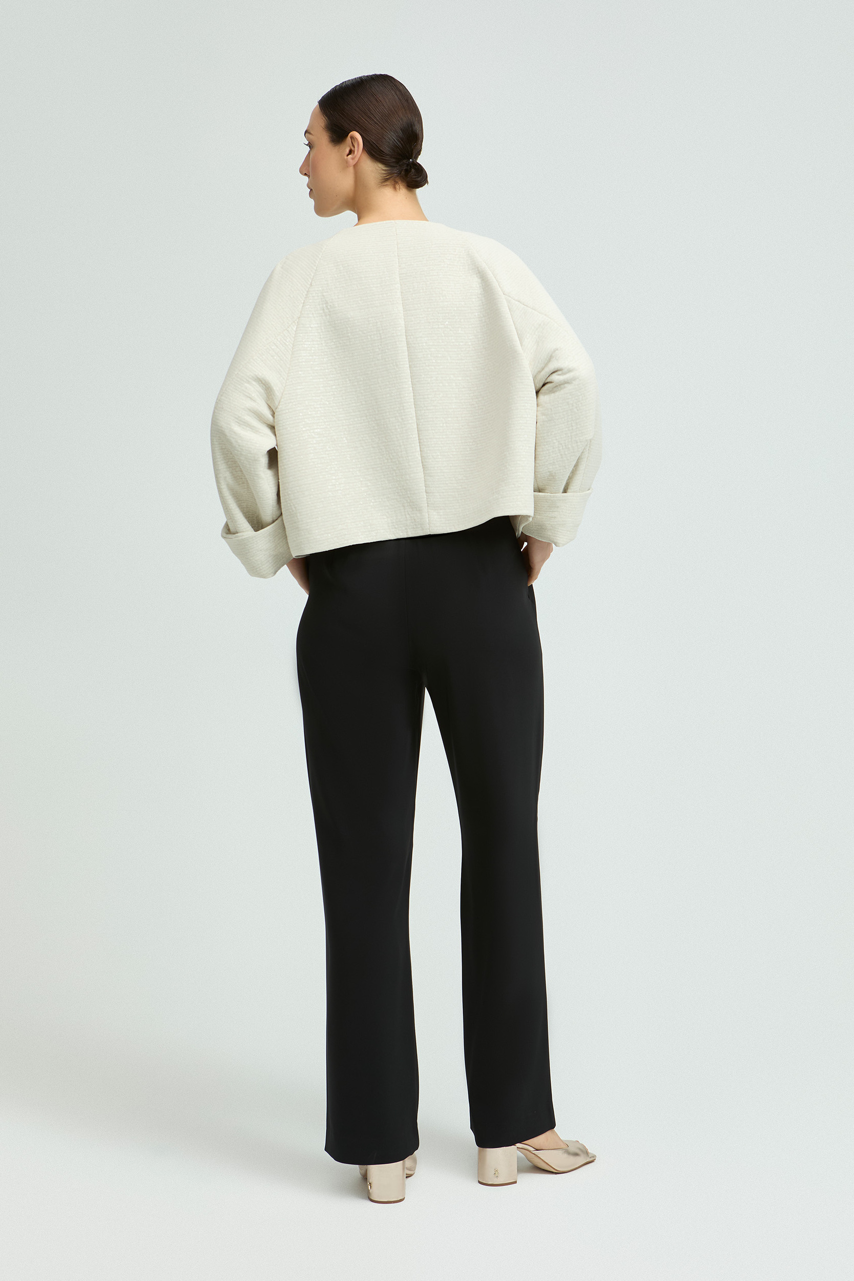 Zwarte losse broek