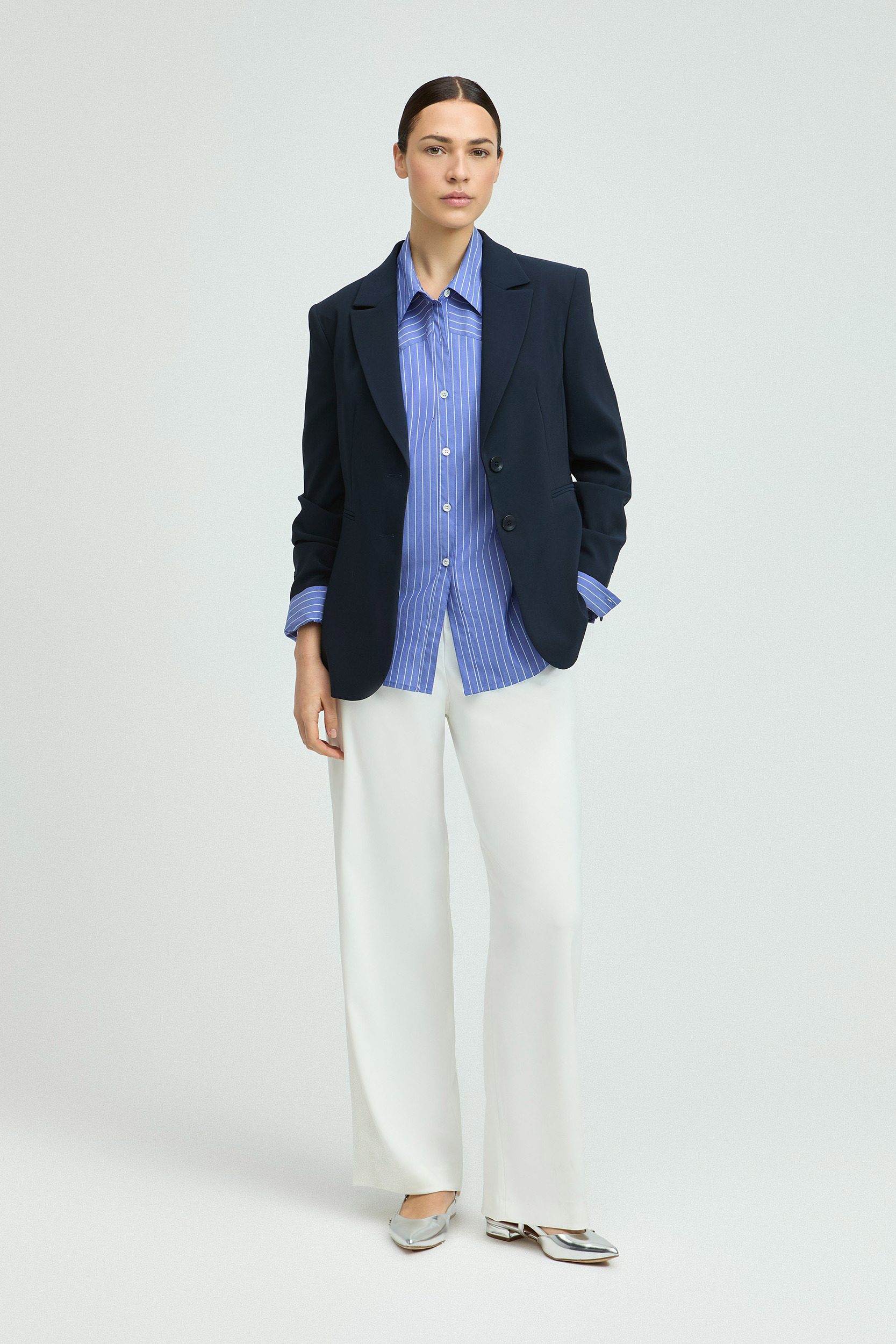 Witte losse broek