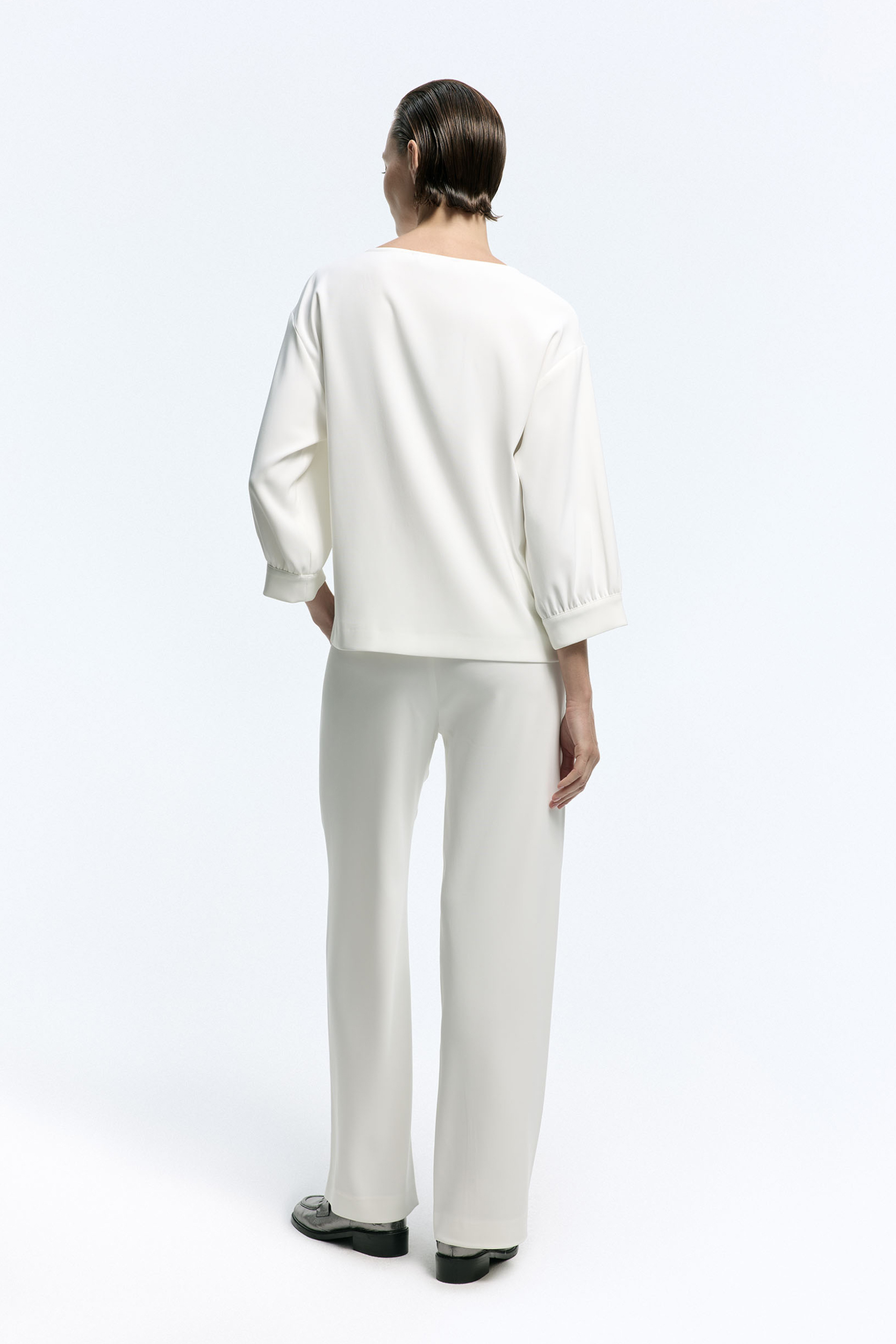 Witte losse broek