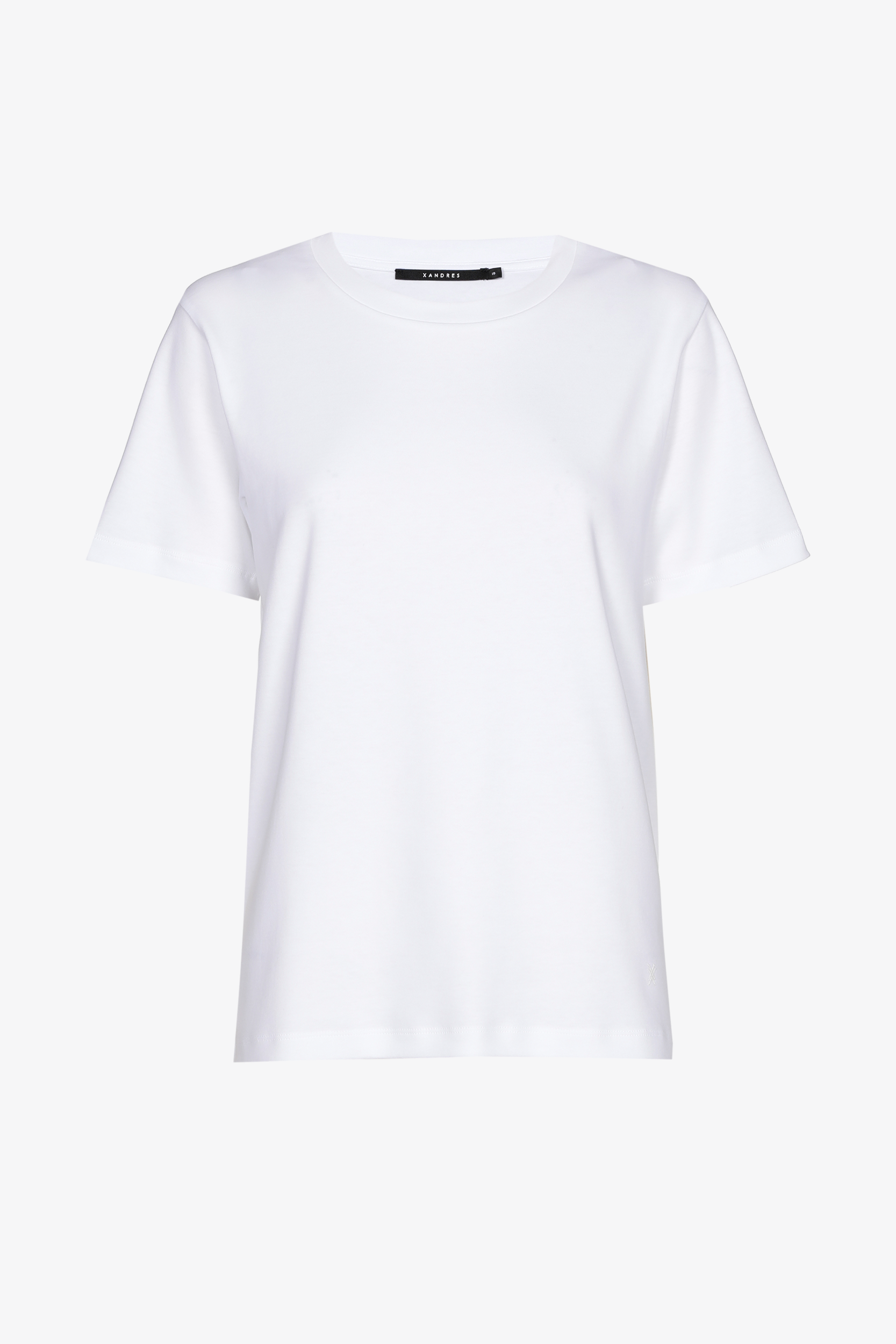 T-shirt met ronde hals en korte mouwen