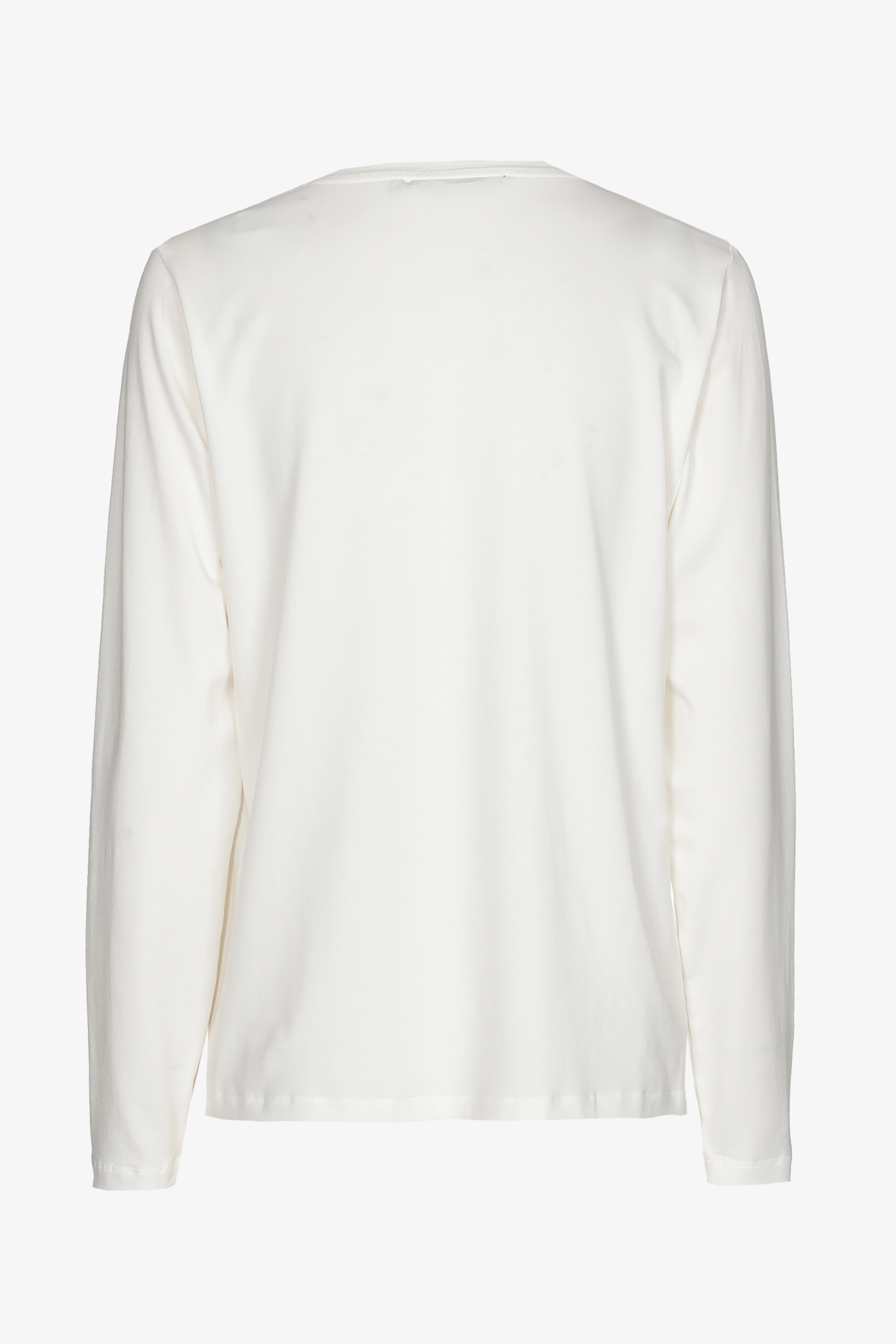 T-shirt met ronde hals en lange mouwen