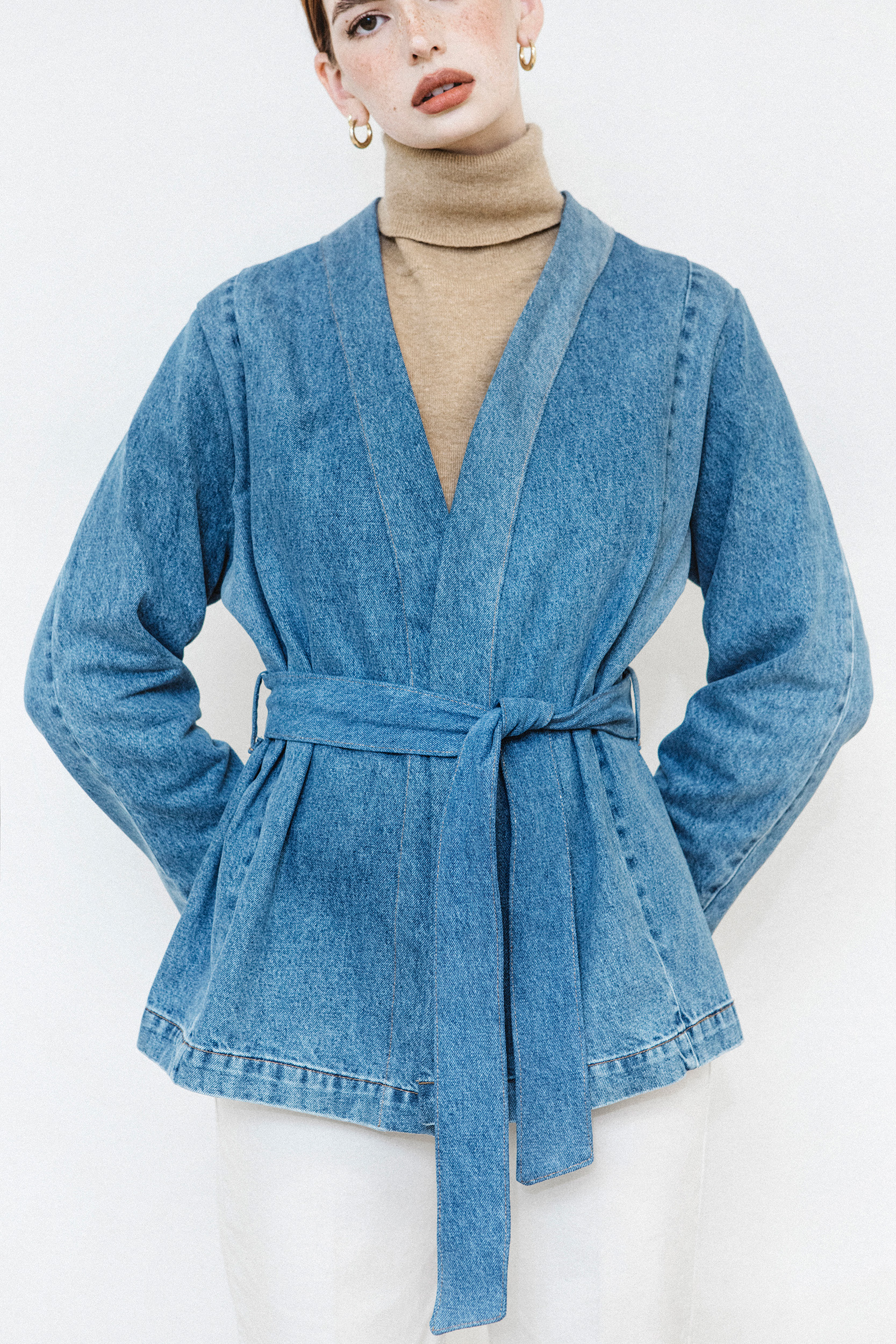 Upcycled denim jacket