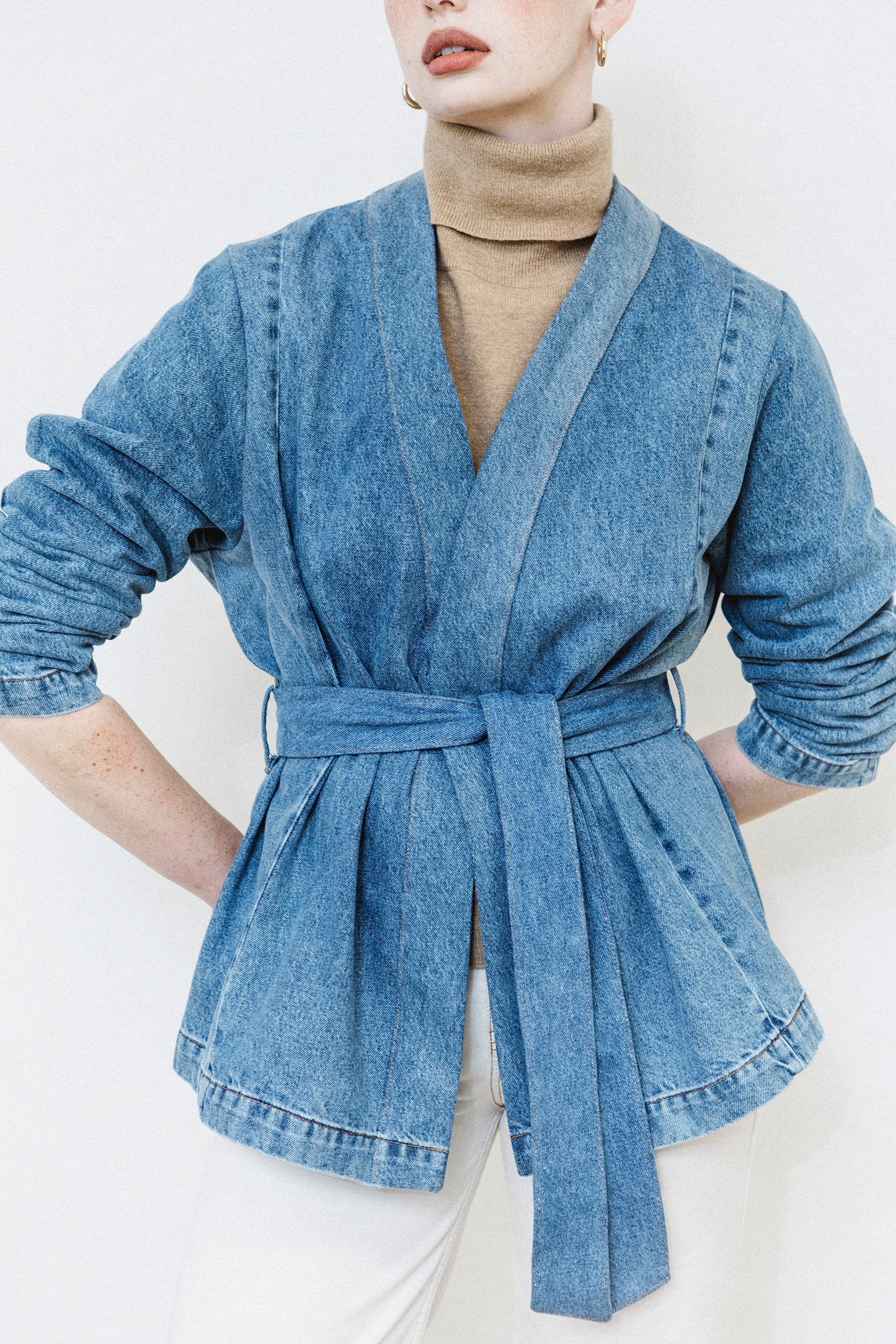 Upcycled denim jacket