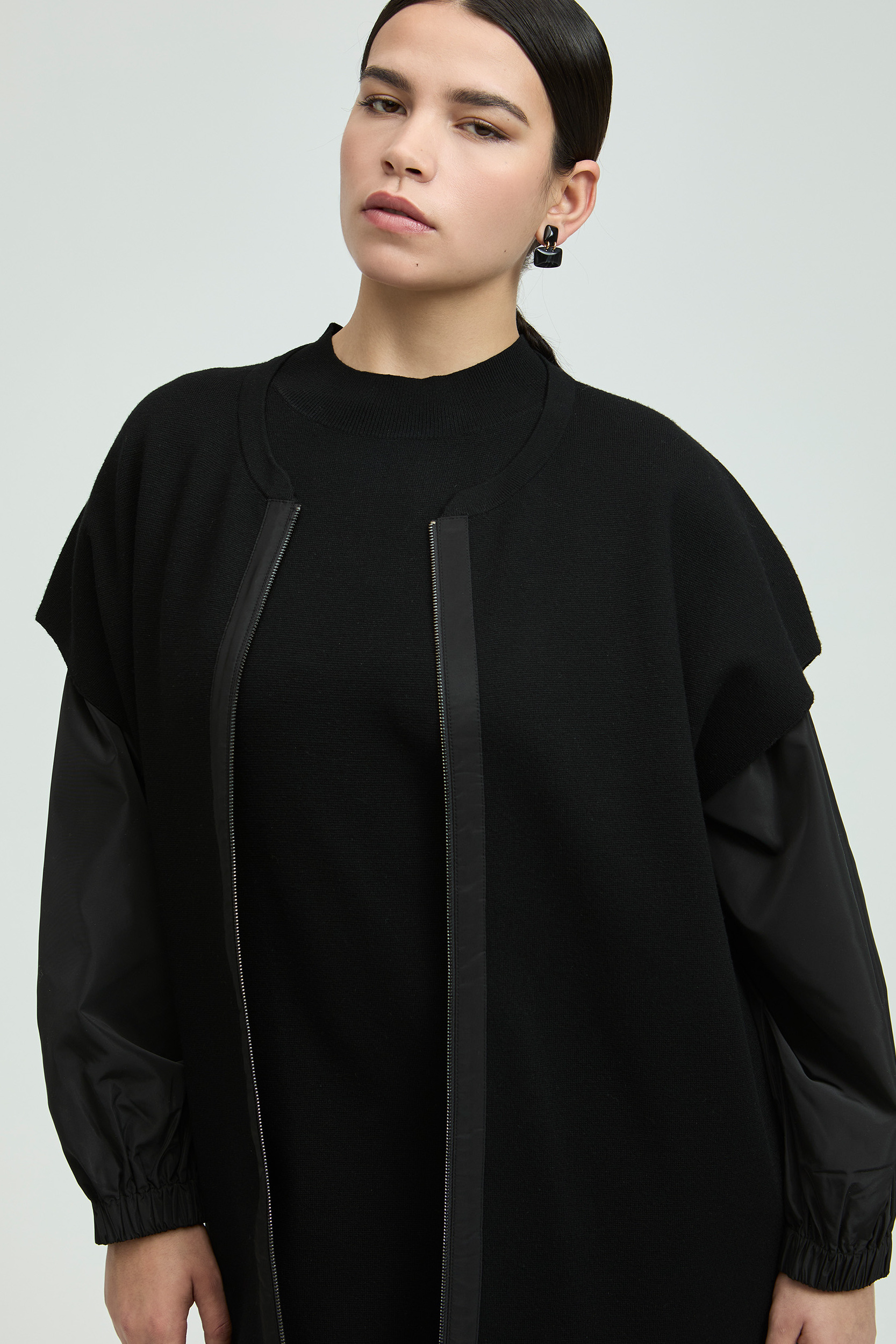 Mouwloze gilet met ritssluiting