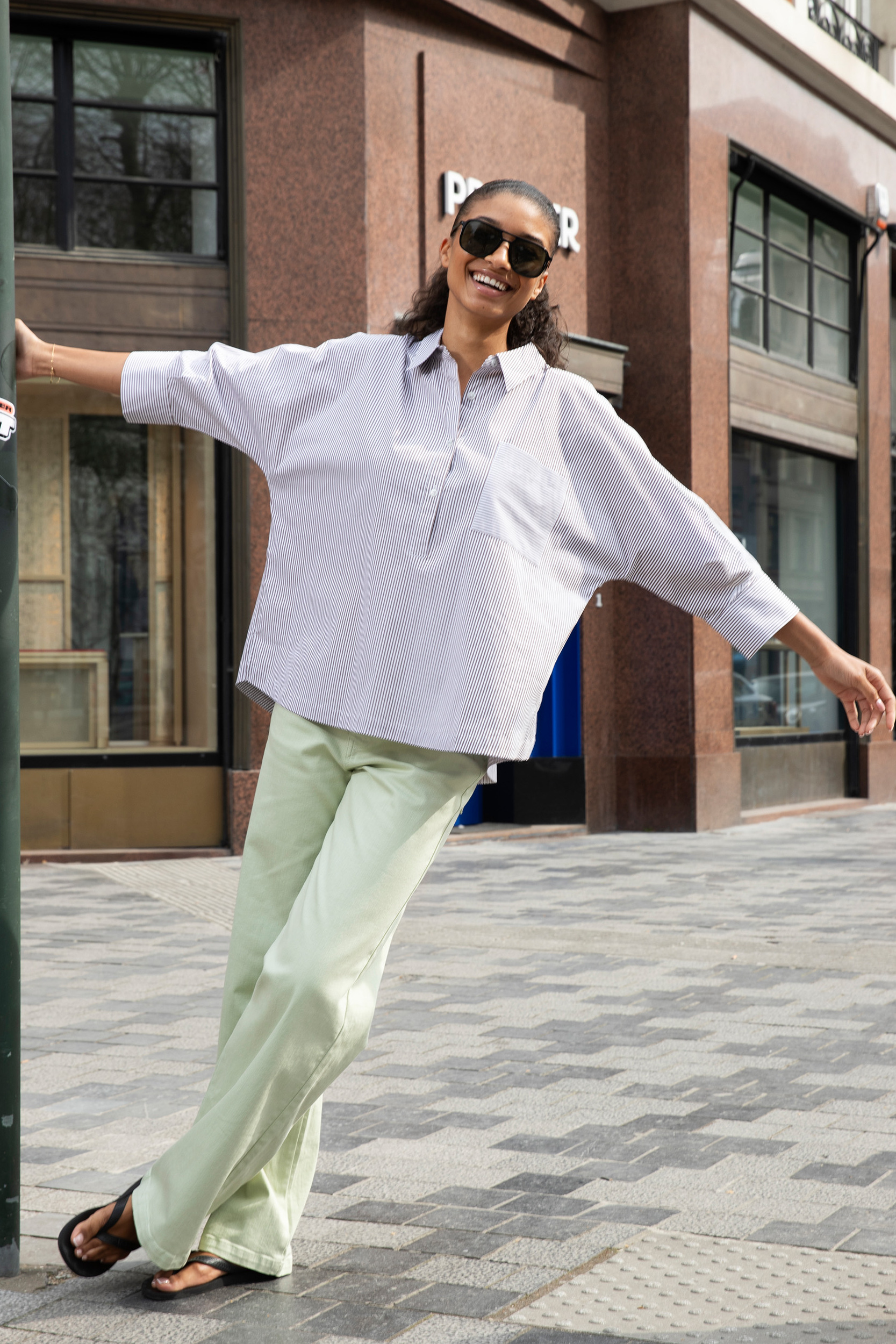 Blouse à rayures