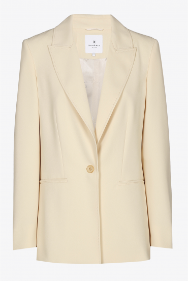 Straight blazer with pockets