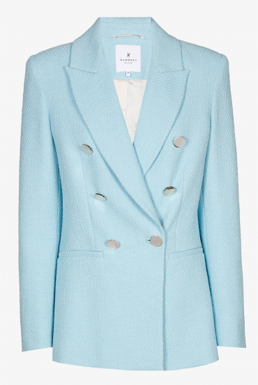 Blazer with double row of buttons