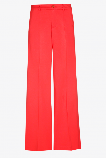 Soft trousers with wide legs