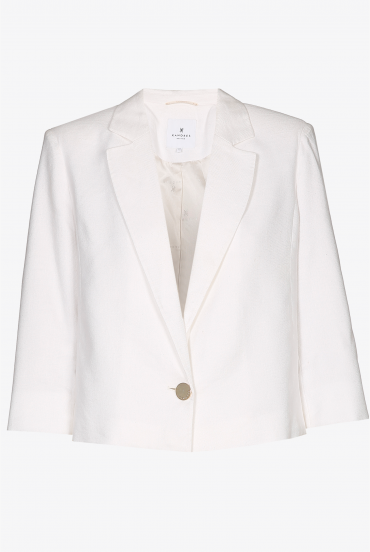 Korte blazer met wijde mouwen