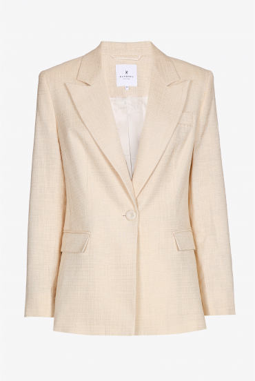 Blazer with delicate textured fabric