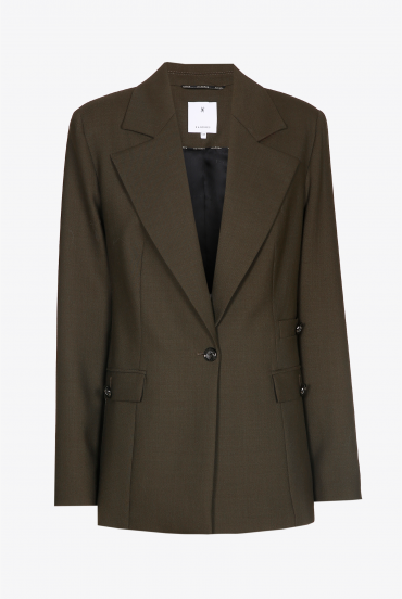 Blazer à col revers