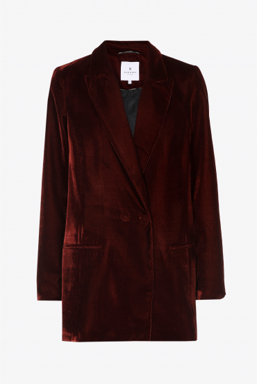 Klassieke blazer in velvet
