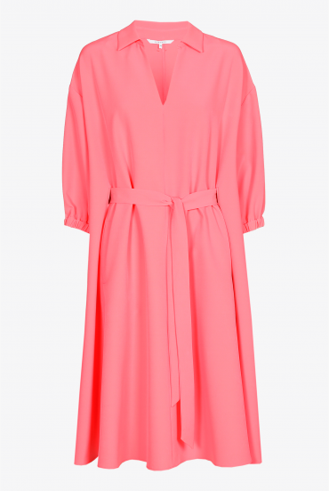 Soft dress with tie