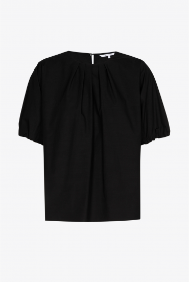 Blouse met asymetrische plooien
