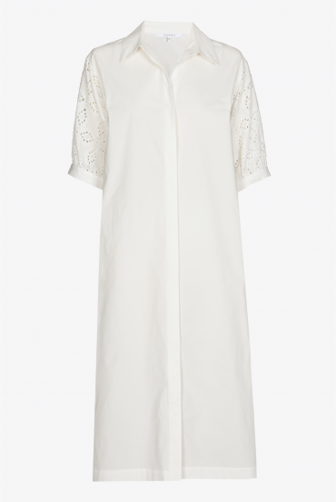 Dress with broderie anglaise