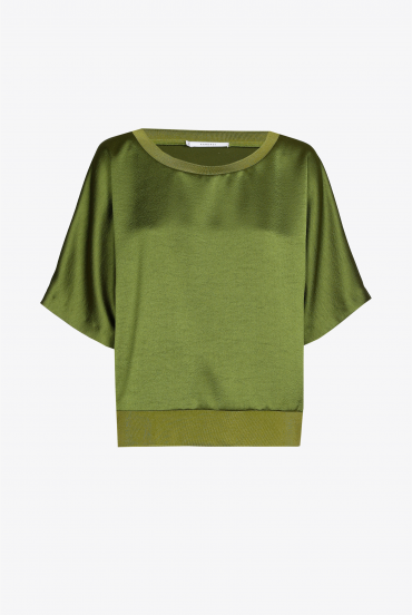 Blouse met korte mouwen