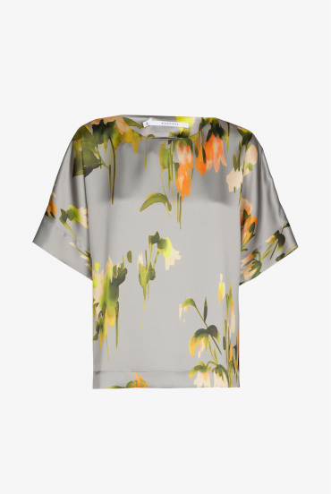 Blouse met aquarel print
