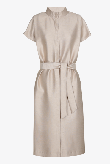 Jurk met luxe zijden look