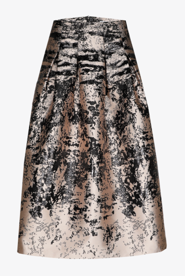 A-line skirt with unusual pattern