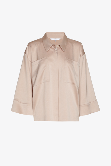 Satin shirt blouse