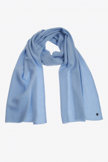 Lichtblauwe cashmere sjaal