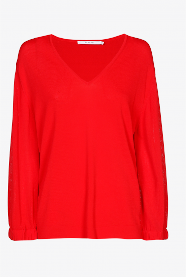Pull met wijde mouwen