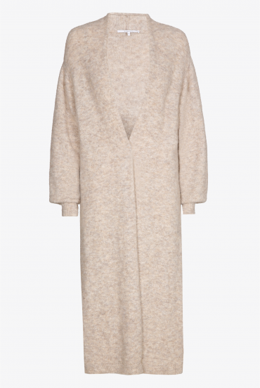 Long cardigan in merino wool