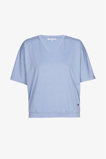 T-shirt with V-neck