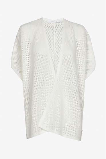 Openwork knitted waistcoat