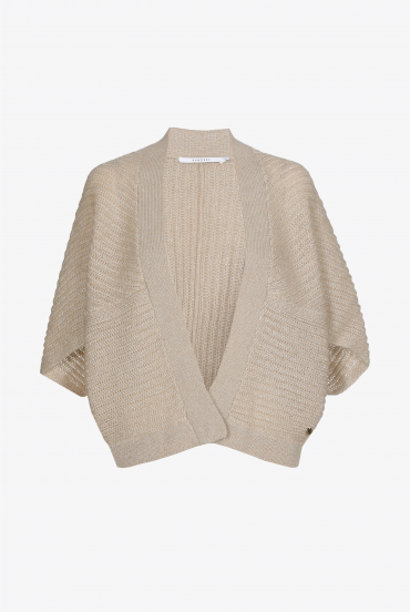 Losgebreide gilet met lurex