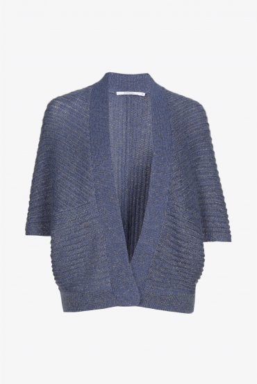 Losgebreide gilet met lurex