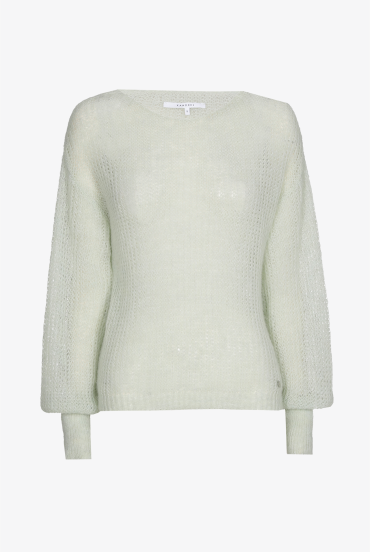 Loose-knit pullover in alpaca wool