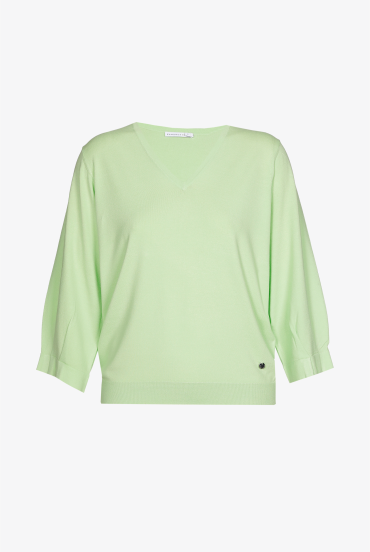 Pull avec plis aux manchettes