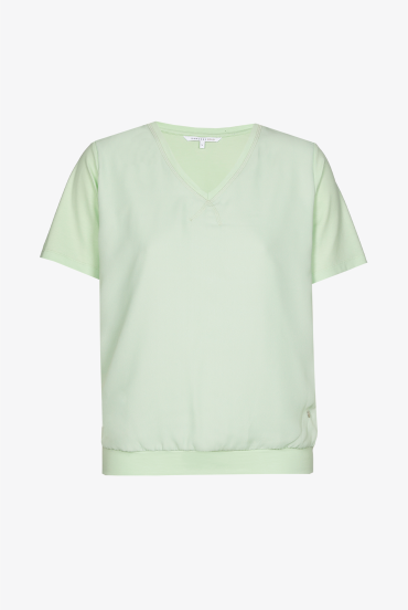 T-Shirt mit tiefem V-Ausschnitt