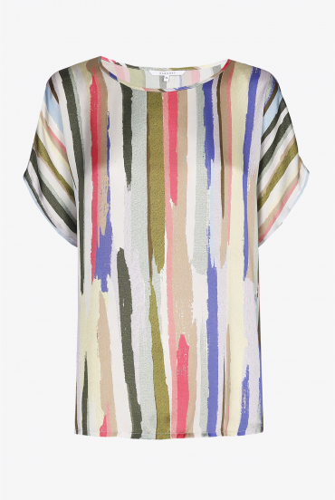 Colourful striped blouse