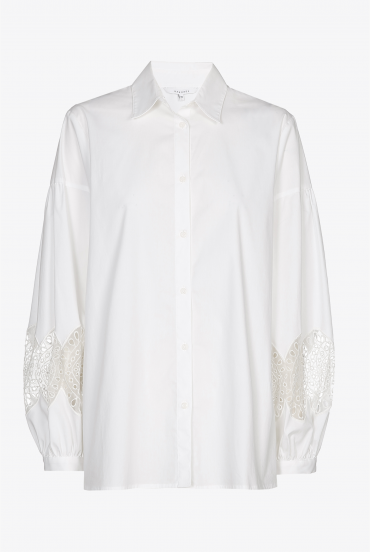 White blouse with long sleeves