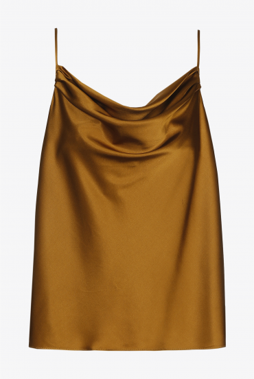 Bronze silk top