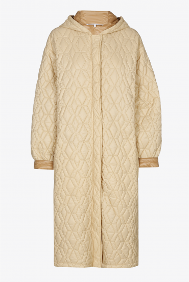 Long quilted parka