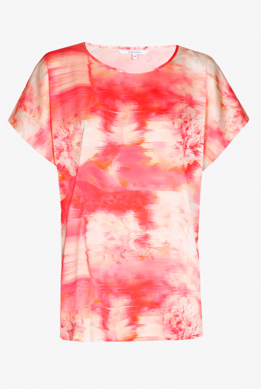 Blouse met satijnglans