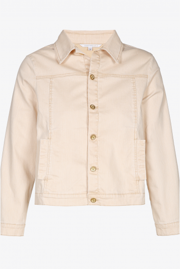 Jacket with denim look