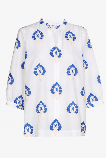 Blouse with embroidery